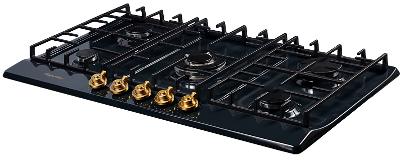 Детальное фото товара: Kuppersberg FV9TGRZ ANT Bronze газовая поверхность
