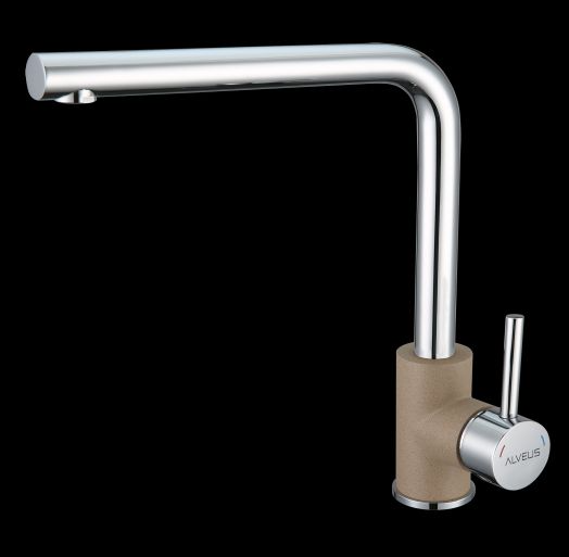 Детальное фото товара: ALVEUS SELMA G55 BEIGE, смеситель, гранит, бежевый