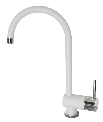 Фото товара: ALVEUS ARC 110 ARCTIC - G11, смеситель, гранит, белый