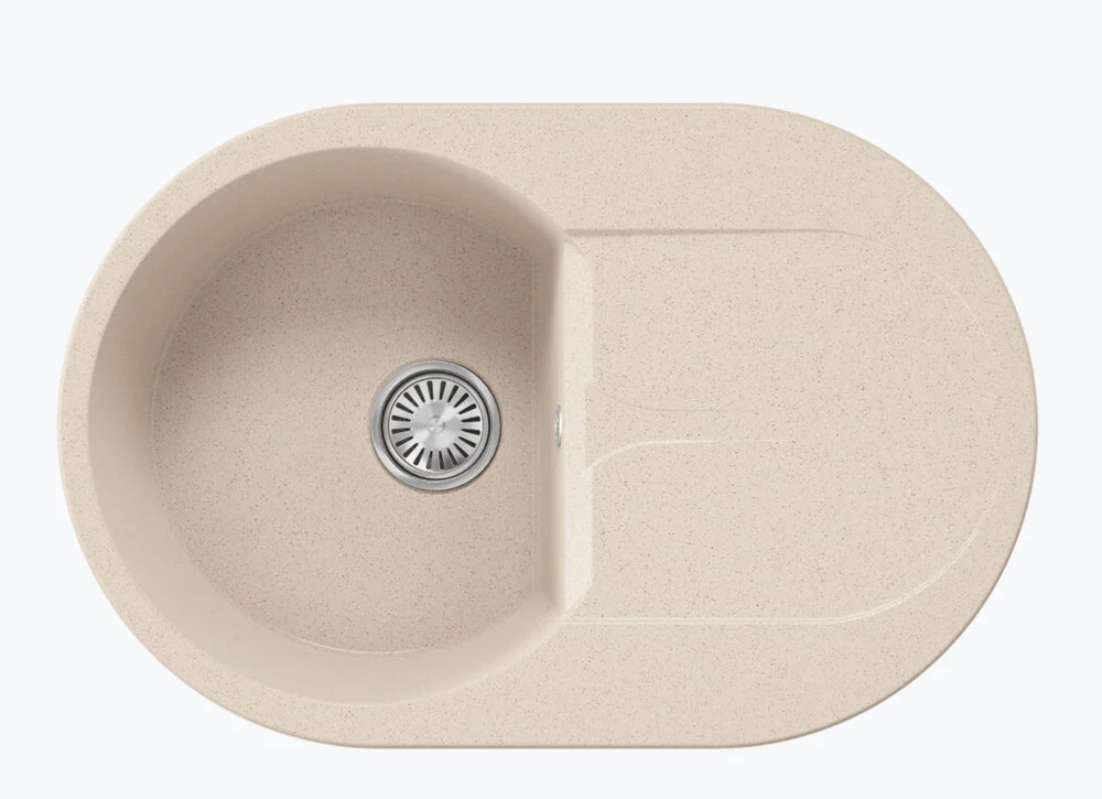 Фото товара: Polygran ATOL-760, мойка, мрамор, кремовый 327