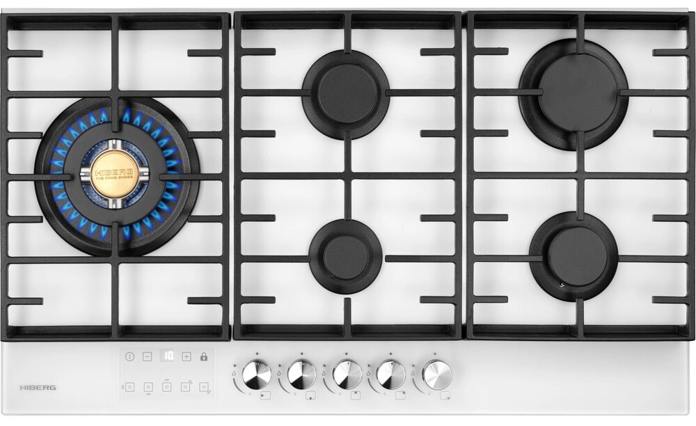 HIBERG VM 9255 W Детальное фото товара: HIBERG VM 9255 W газовая поверхность