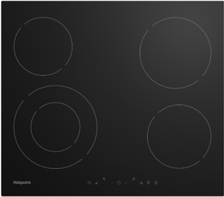 Hotpoint HR 6T2 C Детальное фото товара: Hotpoint HR 6T2 C стеклокерамическая поверхность