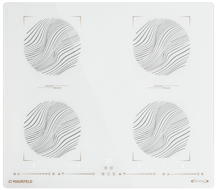 Фото товара: Maunfeld CVI594SB2WHF Inverter индукционная поверхность