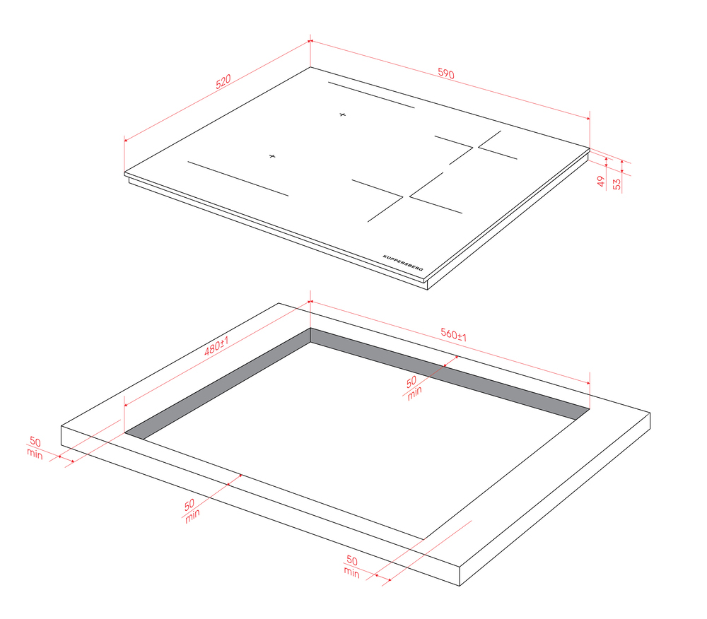 Детальное фото товара: Kuppersberg ICI 616 индукционная поверхность