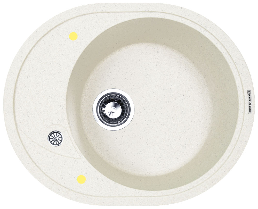 Фото товара: Zigmund & Shtain KREIS OV 575, мойка, каменная соль  