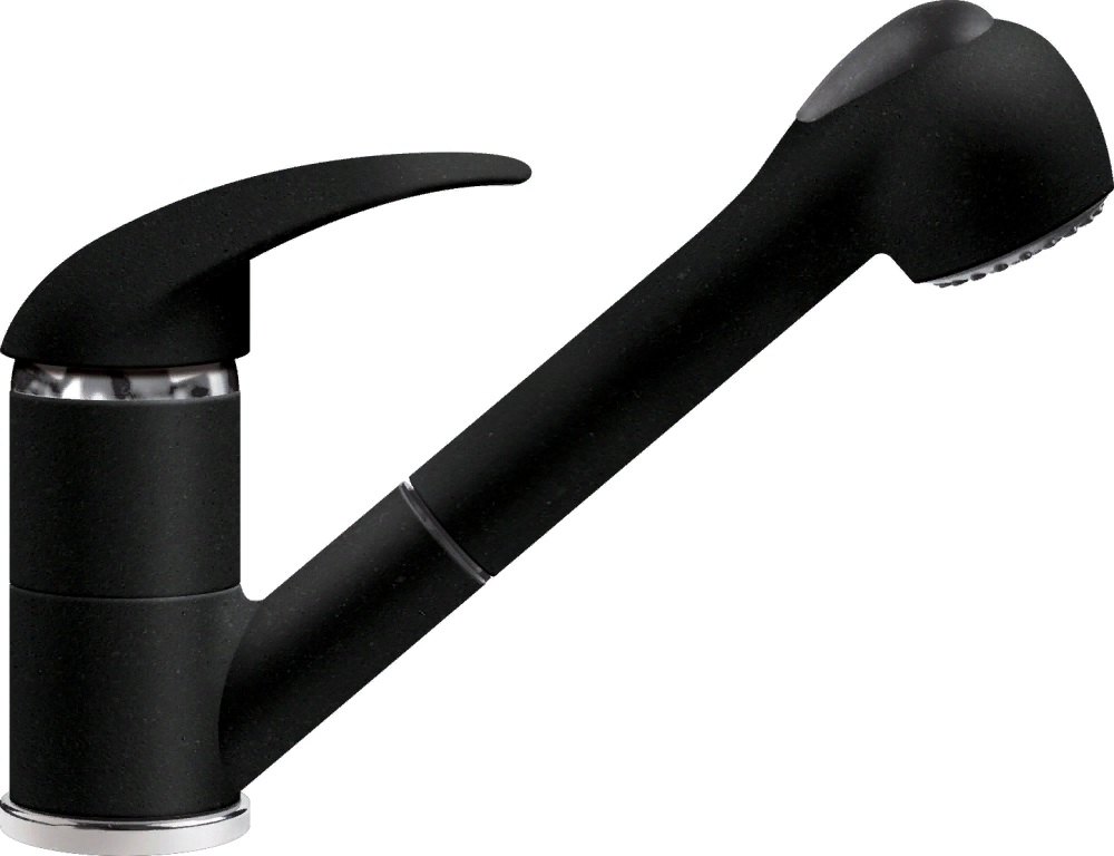 Фото товара: ITALMIX WEB WE 0800 LAVA, смеситель, гранит, черный металлик GR20