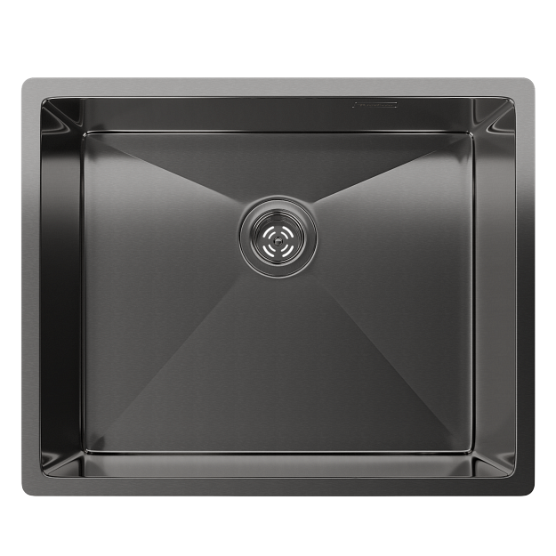 Фото товара: Rivelato RINOX 5444 UN PVD black, мойка, нержавеющая сталь, черный