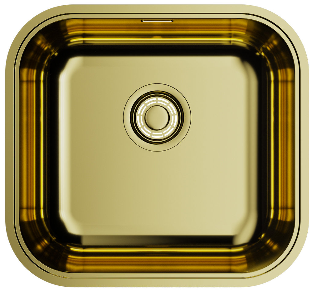 Фото товара: Omoikiri Omi 44-U/I-LG, мойка, нержавеющая сталь/ светлое золото