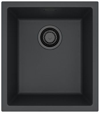 Фото товара: ALVEUS OMNI 10 GRANITAL DEEP BLACK-G90 BE, мойка, гранит, темно-черный (в комп. с сифоном 1148151)