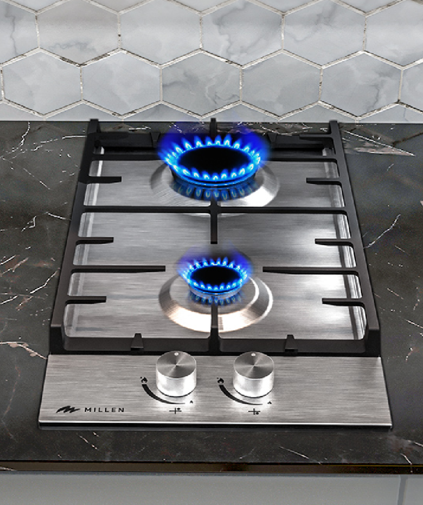 MILLEN MGH 301 IX Детальное фото товара: MILLEN MGH 301 IX газовая поверхность