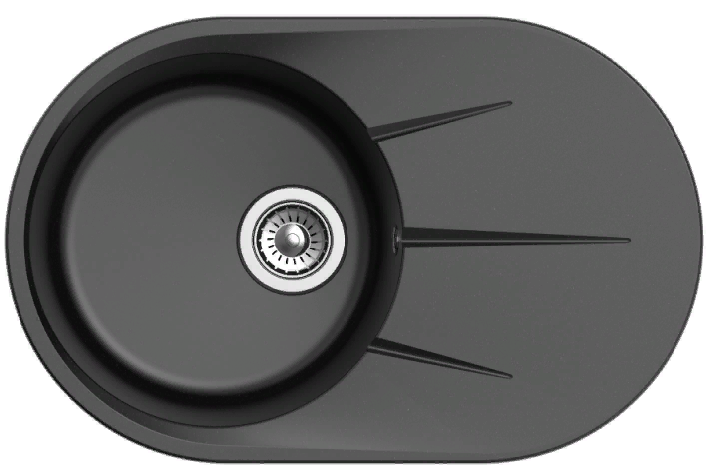 Фото товара: Ewigstein Rund R- 50F, мойка, гранит, черный