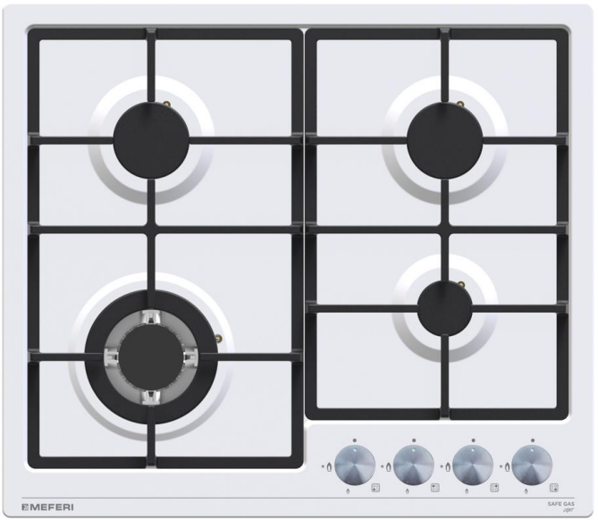 Фото товара: MEFERI MGH604WH LIGHT газовая поверхность