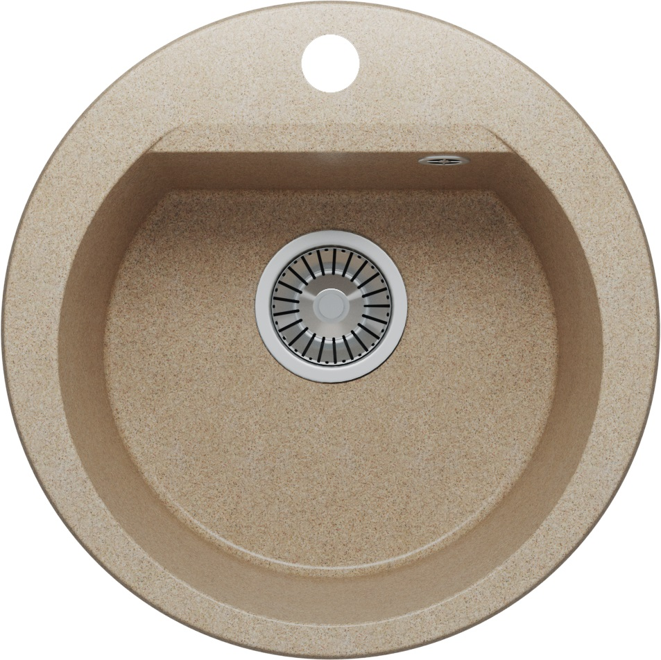 Фото товара: Polygran ATOL-460, мойка, мрамор, песочный 302