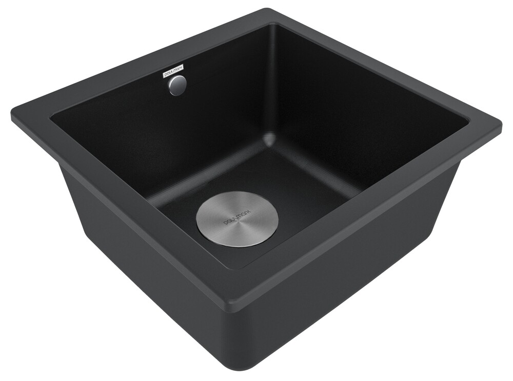 Детальное фото товара: Paulmark GERA 50, мойка, гранит, черный металлик