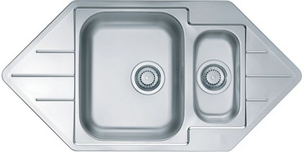ALVEUS LINE 40 LEI-90, мойка, нерж.сталь (в компл. с сифоном 1130555) Фото товара: ALVEUS LINE 40 LEI-90, мойка, нерж.сталь (в компл. с сифоном 1130555)