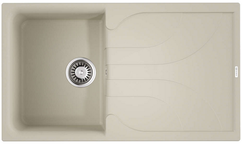 Фото товара: Omoikiri Yasugata 86-WH, мойка, гранит, белый