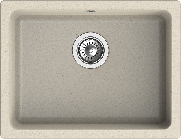 Фото товара: Rivelato BERKANA BK-50 beige scuro, мойка, гранит, темно-бежевый