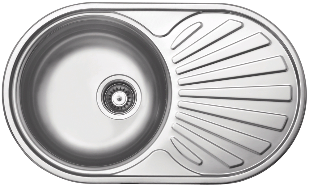 Фото товара: ALVEUS GENESIS CIKLO 20 SAT-90, мойка, нержавеющая сталь сатин (в комплекте с сифоном 1130550)