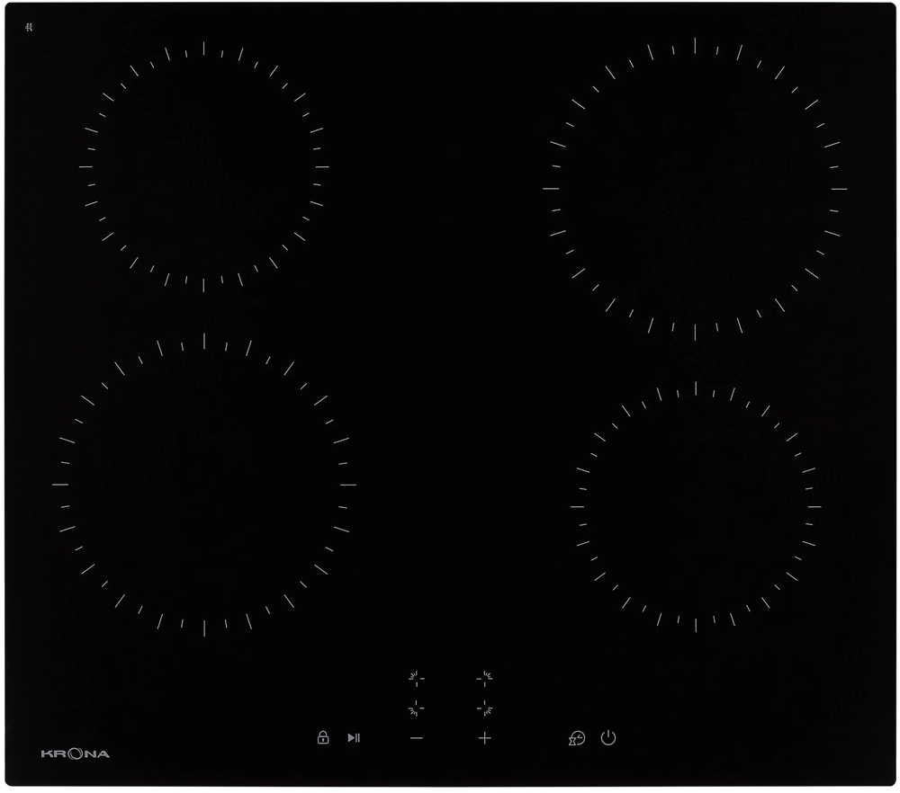 Фото товара: Krona ZAUBER 60 BL TK стеклокерамическая поверхность