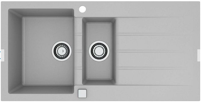 Фото товара: ALVEUS GRANITAL CADIT 80 G81 CONCRETE, мойка, гранит, бетон (в комплекте с сифоном 1132822)