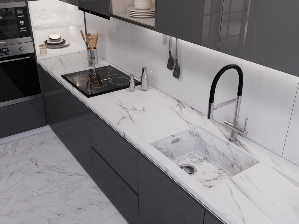 Детальное фото товара: Emar EMB-540(UN) White Elegant, мойка, нержавеющая сталь, белый