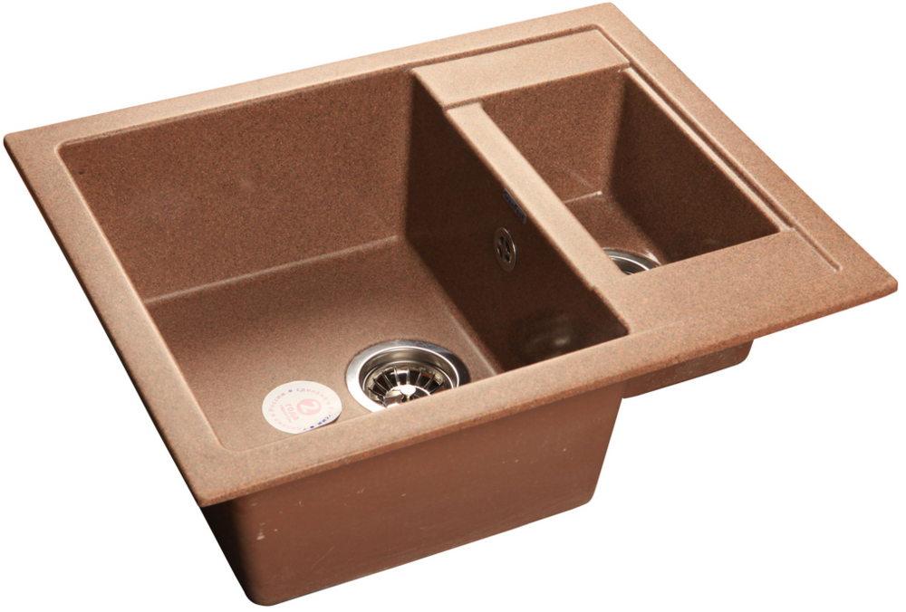 Фото товара: GranFest QUADRO GF-Q-610 K, мойка, мрамор, терракот