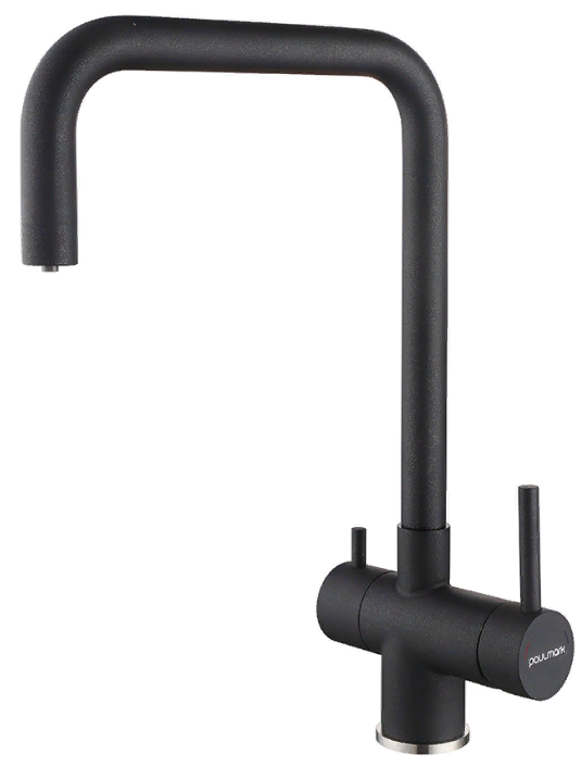 Фото товара: Paulmark WETTER, смеситель, гранит, черный металлик