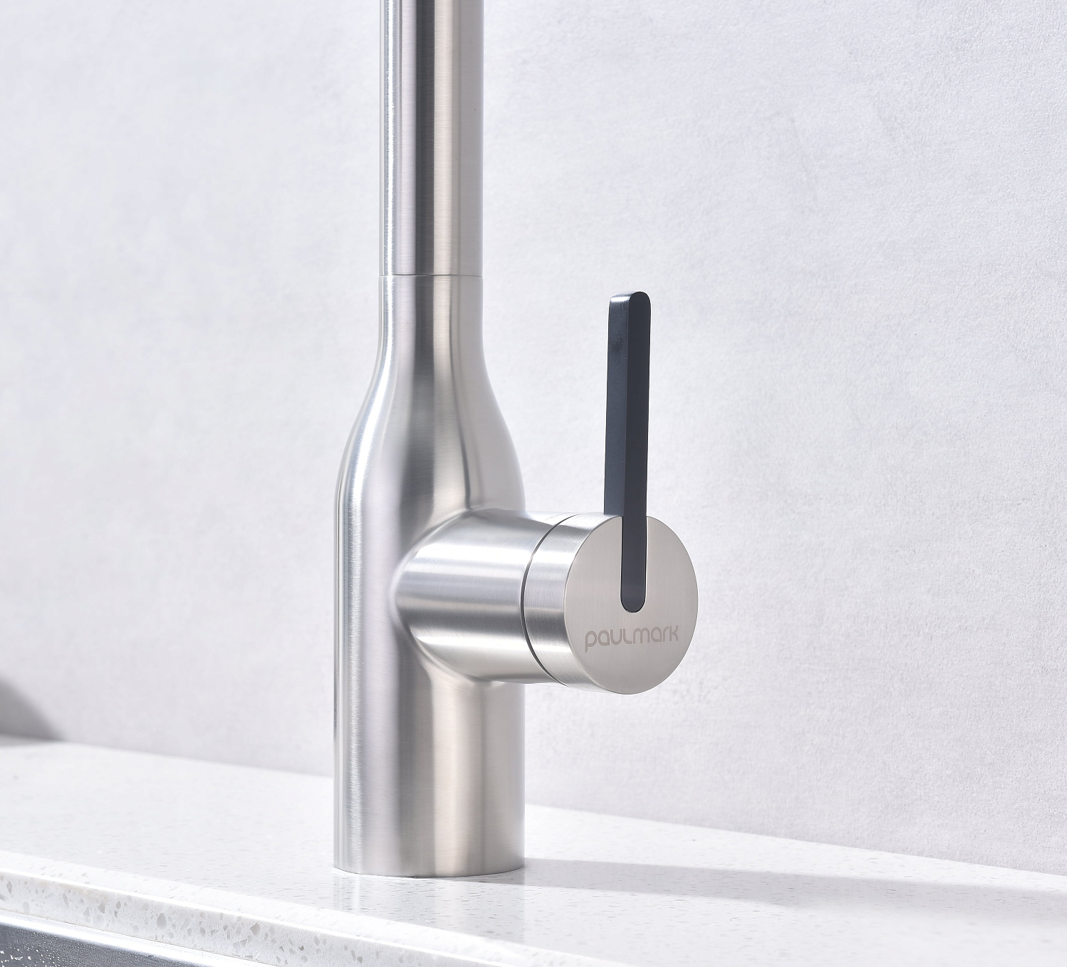 Paulmark Magneto One, смеситель, брашированная сталь