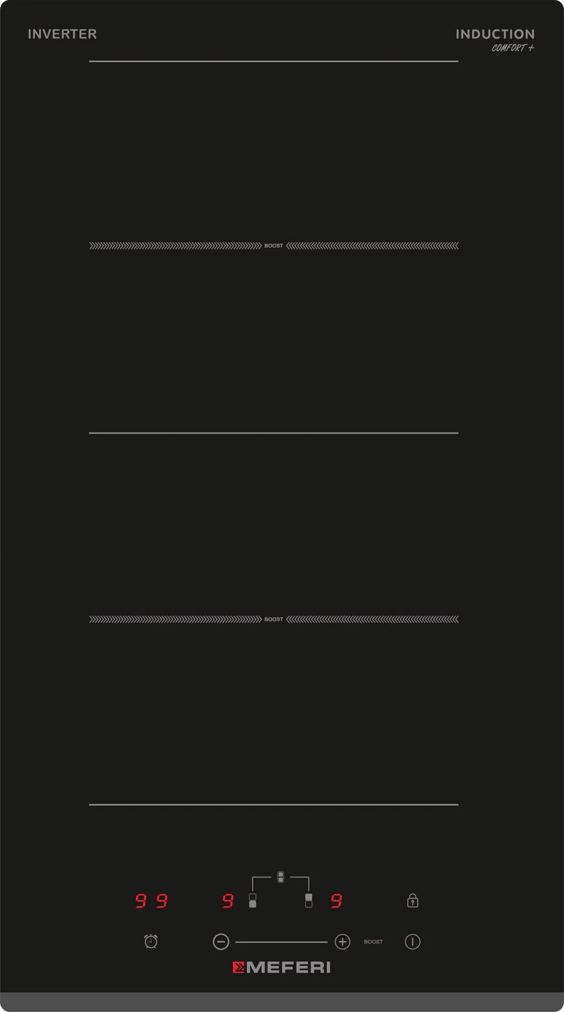 Фото товара: MEFERI MIH302BK COMFORT PLUS индукционная поверхность