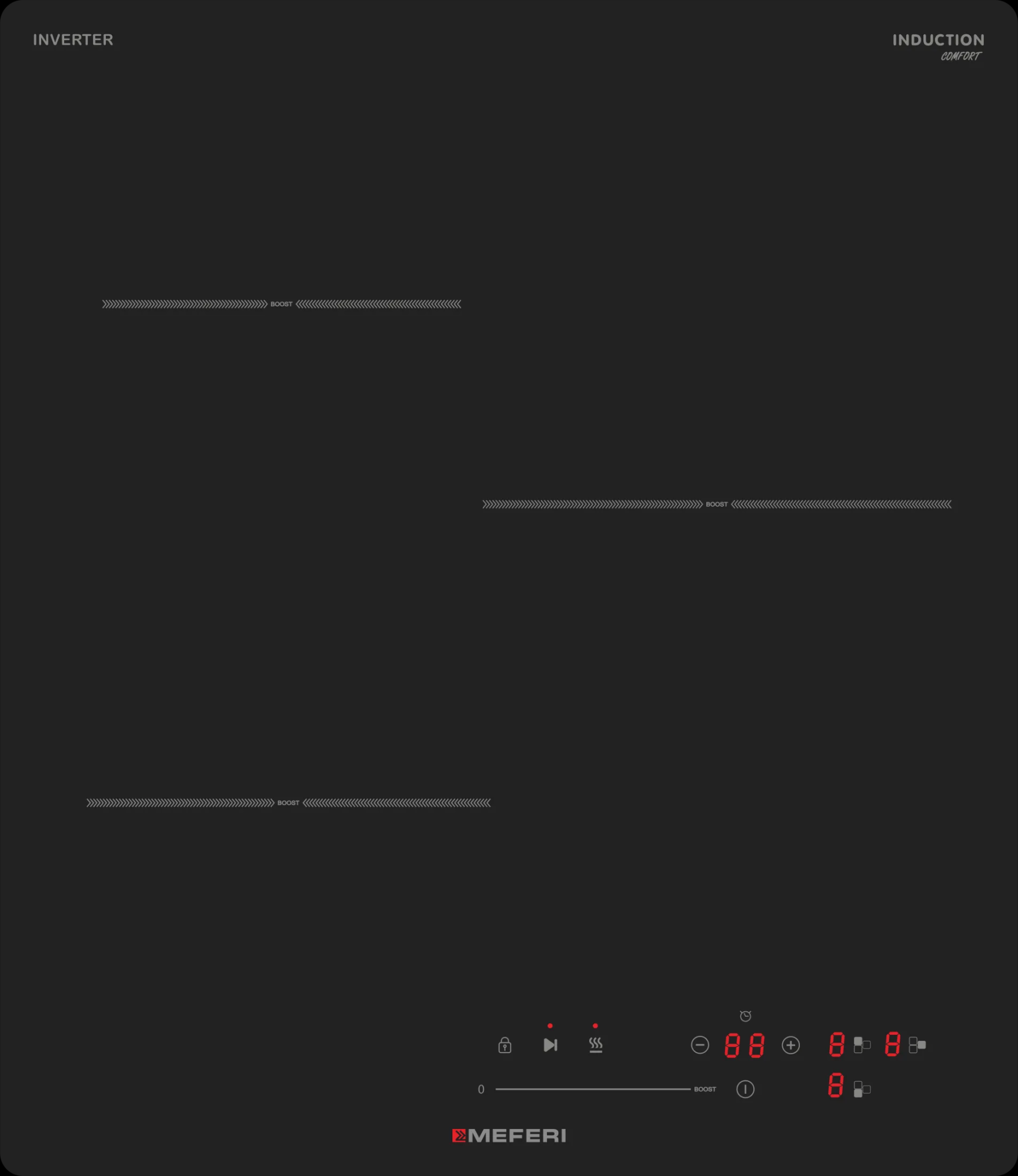 Фото товара: MEFERI MIH453BK COMFORT индукционная поверхность